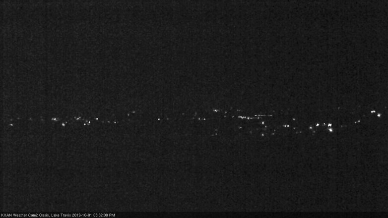 Lake Travis webcam, October 1, 2019 7:35 PM CT