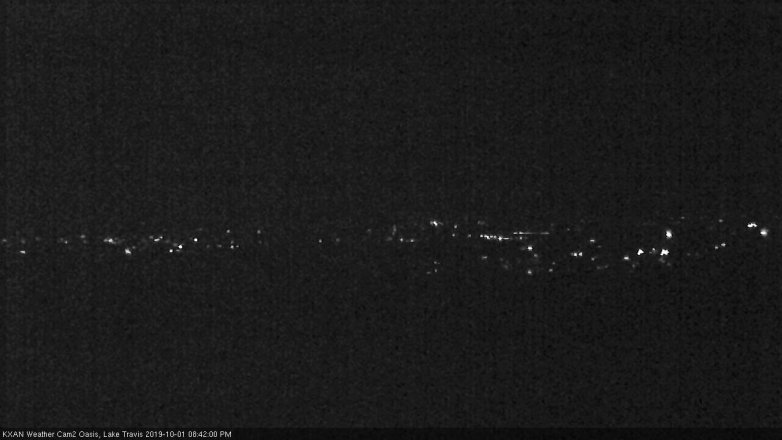 Lake Travis webcam, October 1, 2019 7:45 PM CT