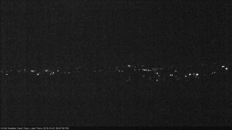 Lake Travis webcam, October 1, 2019 7:50 PM CT