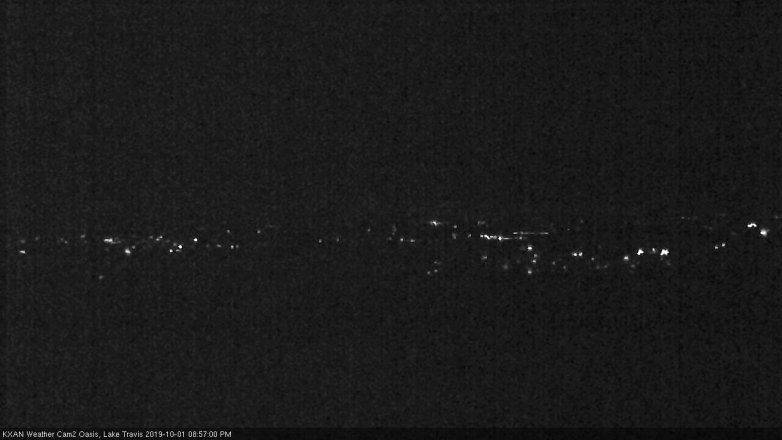 Lake Travis webcam, October 1, 2019 8:00 PM CT