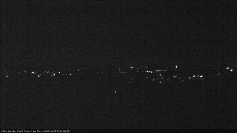 Lake Travis webcam, October 1, 2019 8:05 PM CT