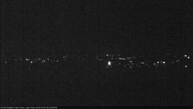 Lake Travis webcam, October 1, 2019 8:15 PM CT