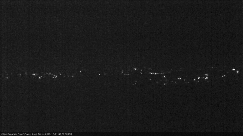 Lake Travis webcam, October 1, 2019 8:25 PM CT