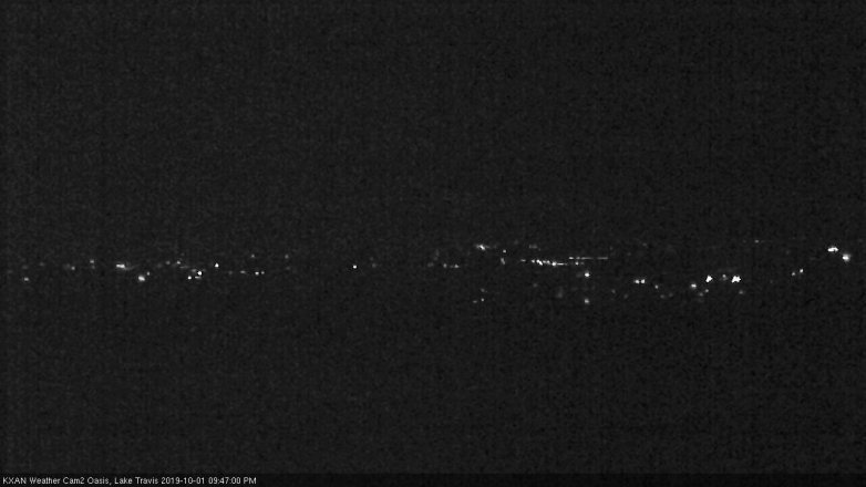 Lake Travis webcam, October 1, 2019 8:50 PM CT