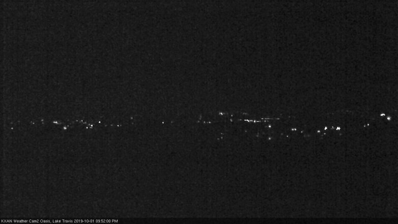 Lake Travis webcam, October 1, 2019 8:55 PM CT
