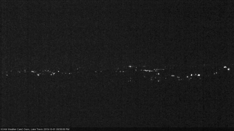 Lake Travis webcam, October 1, 2019 9:00 PM CT