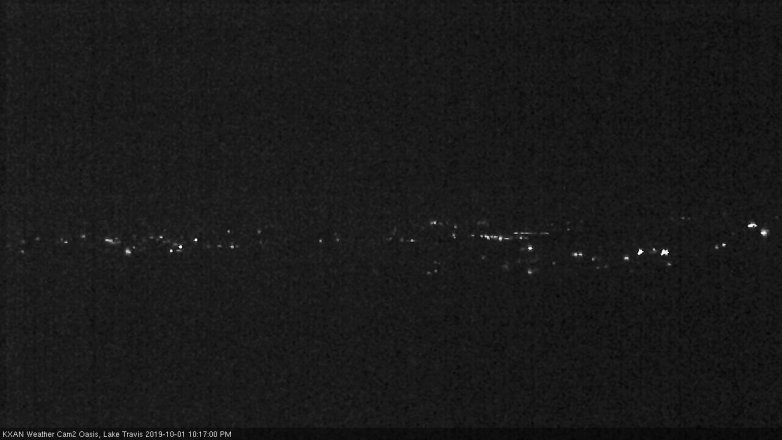 Lake Travis webcam, October 1, 2019 9:20 PM CT
