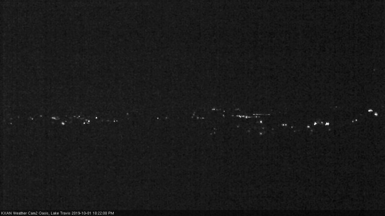 Lake Travis webcam, October 1, 2019 9:25 PM CT