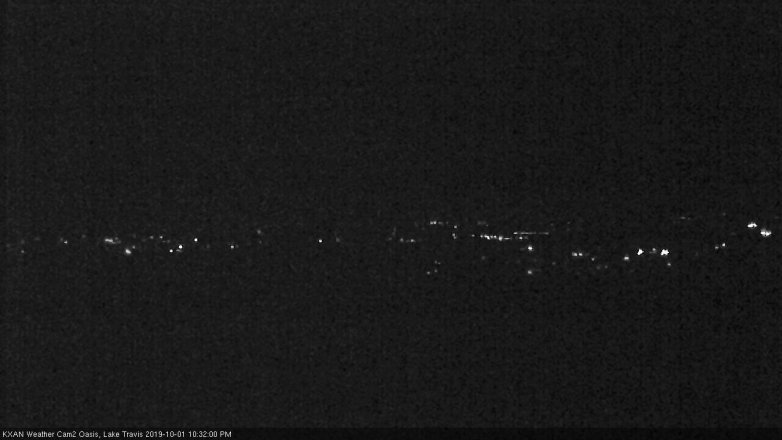 Lake Travis webcam, October 1, 2019 9:35 PM CT