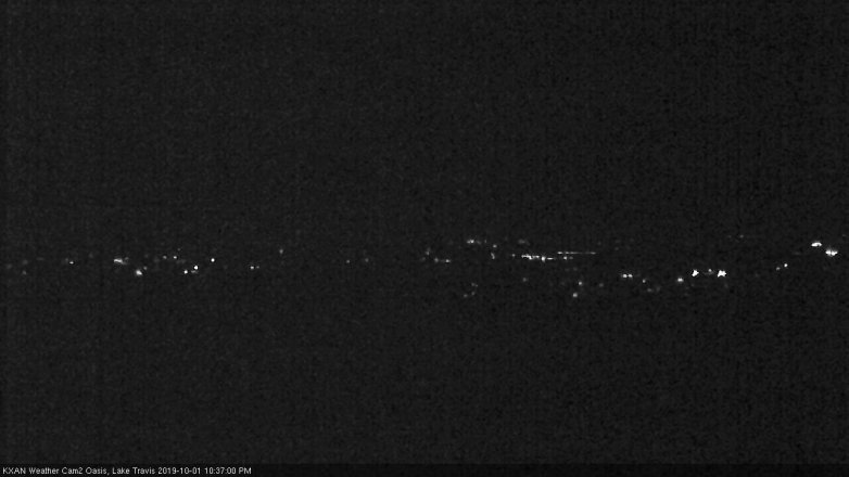 Lake Travis webcam, October 1, 2019 9:40 PM CT