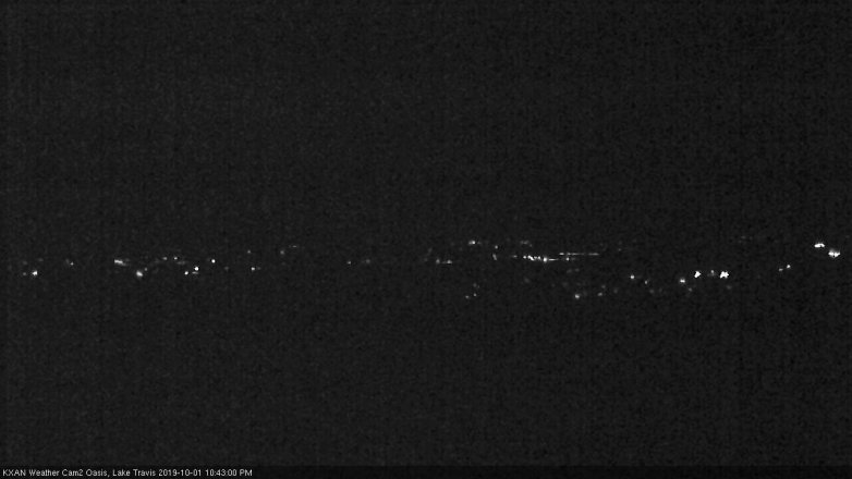 Lake Travis webcam, October 1, 2019 9:45 PM CT