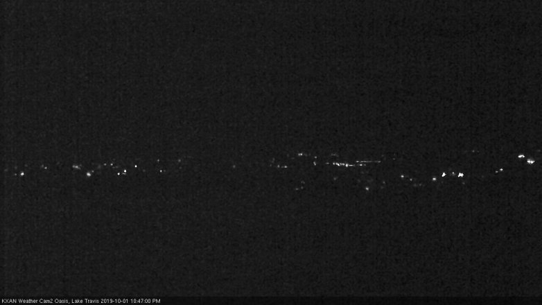 Lake Travis webcam, October 1, 2019 9:50 PM CT