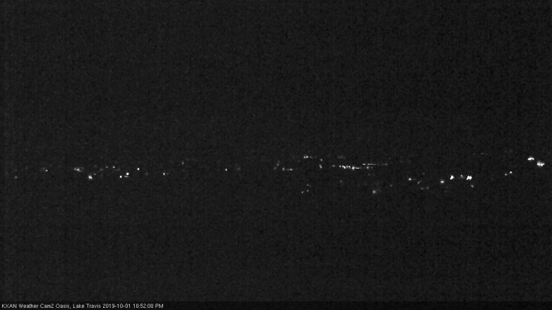 Lake Travis webcam, October 1, 2019 9:55 PM CT