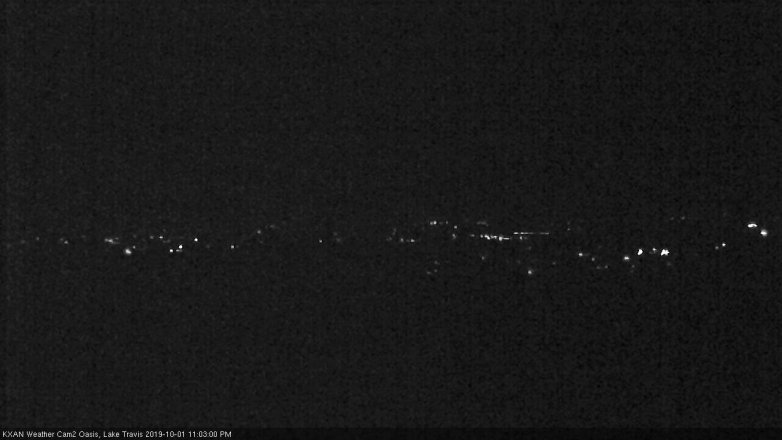 Lake Travis webcam, October 1, 2019 10:05 PM CT