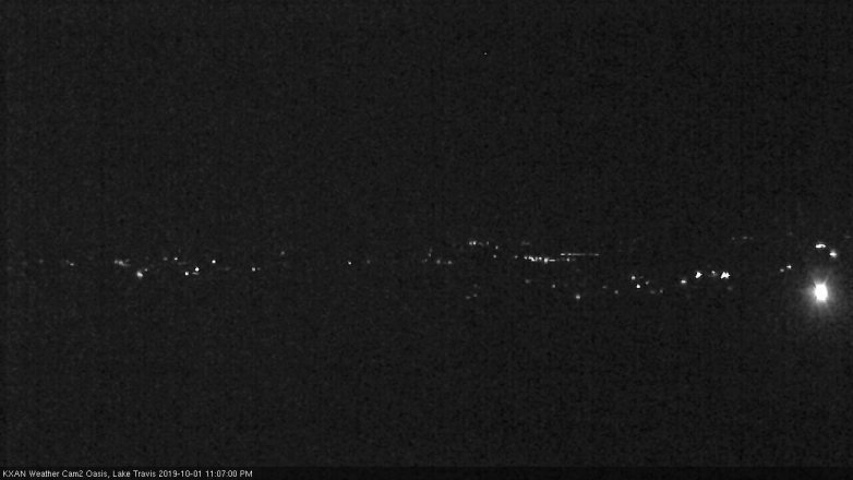Lake Travis webcam, October 1, 2019 10:10 PM CT