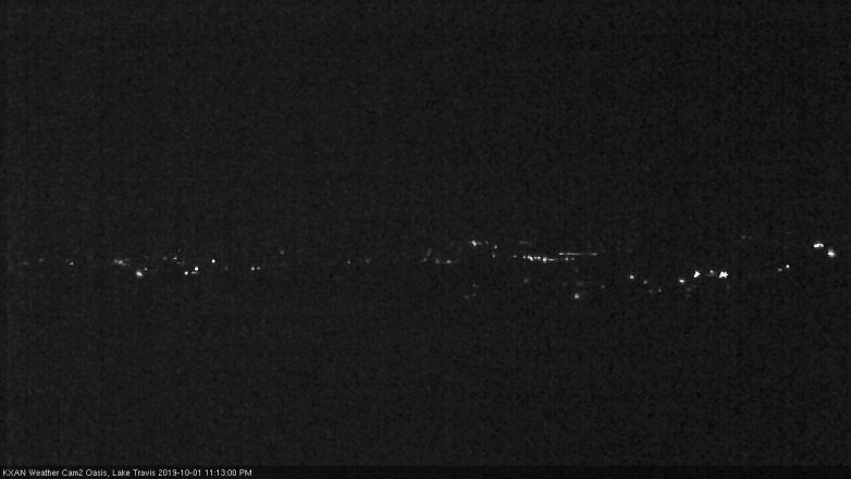 Lake Travis webcam, October 1, 2019 10:15 PM CT
