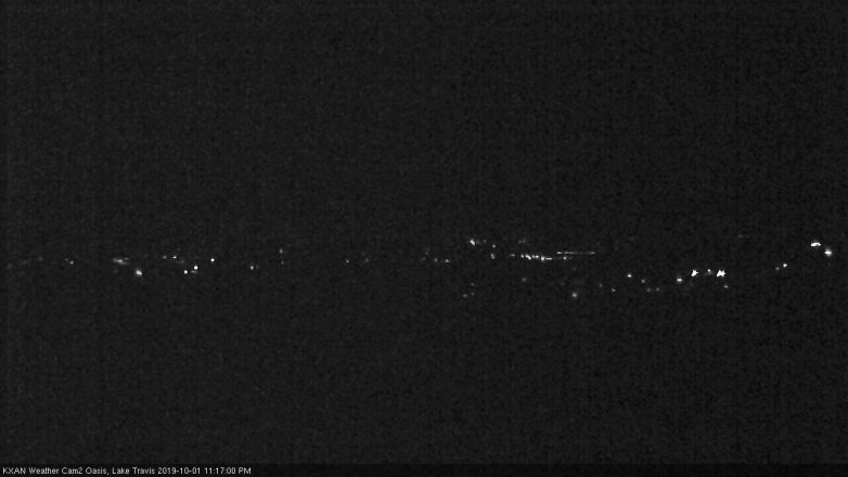 Lake Travis webcam, October 1, 2019 10:20 PM CT