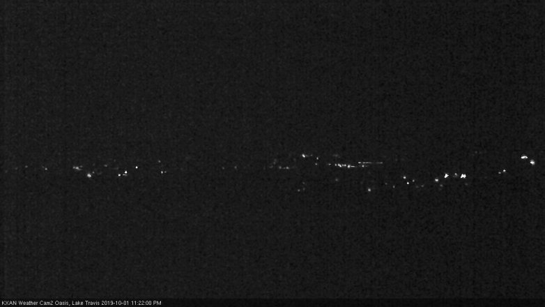 Lake Travis webcam, October 1, 2019 10:25 PM CT