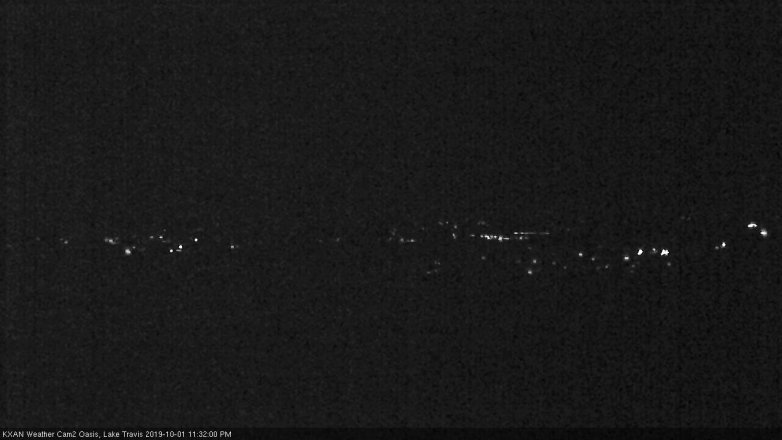 Lake Travis webcam, October 1, 2019 10:35 PM CT