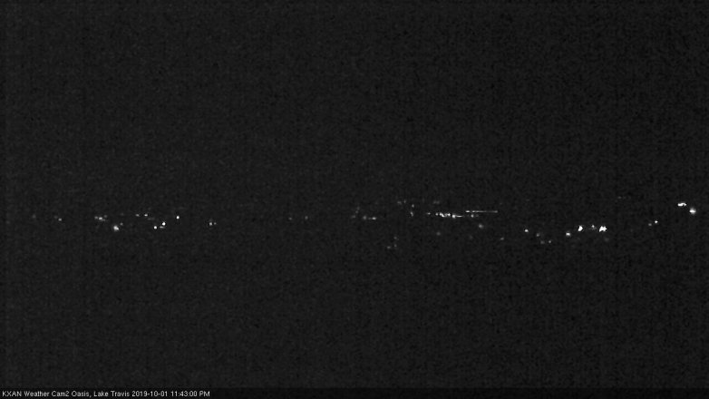 Lake Travis webcam, October 1, 2019 10:45 PM CT