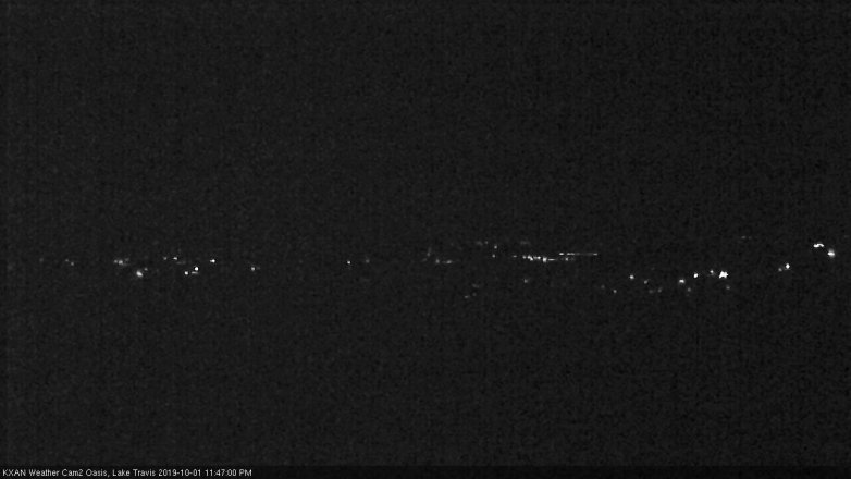 Lake Travis webcam, October 1, 2019 10:50 PM CT