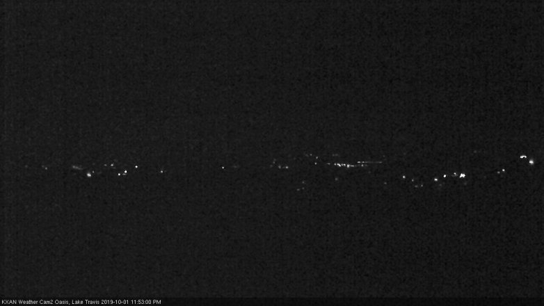 Lake Travis webcam, October 1, 2019 10:55 PM CT