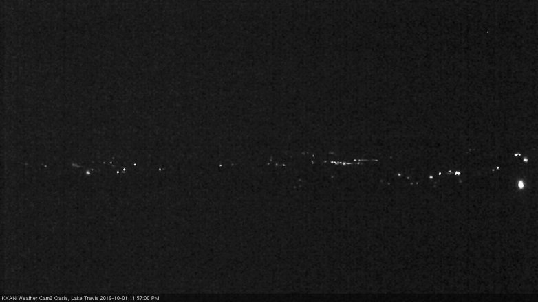 Lake Travis webcam, October 1, 2019 11:00 PM CT