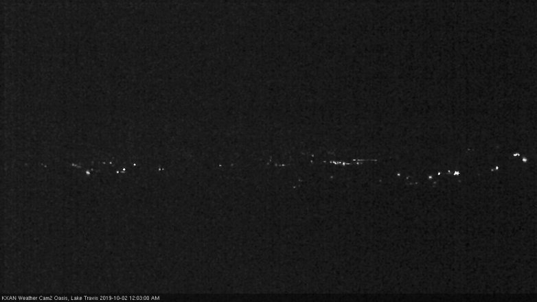 Lake Travis webcam, October 1, 2019 11:05 PM CT