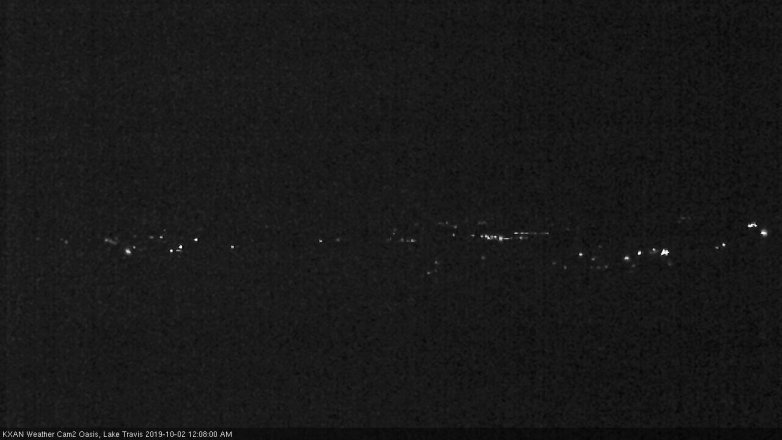 Lake Travis webcam, October 1, 2019 11:10 PM CT