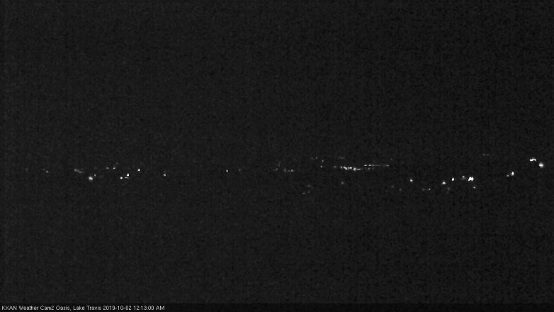 Lake Travis webcam, October 1, 2019 11:15 PM CT