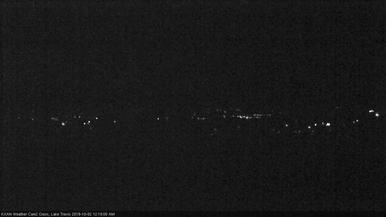 Lake Travis webcam, October 1, 2019 11:20 PM CT