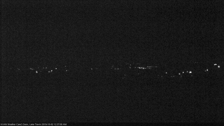 Lake Travis webcam, October 1, 2019 11:40 PM CT