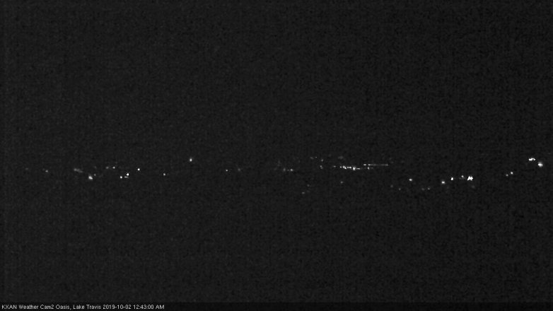 Lake Travis webcam, October 1, 2019 11:45 PM CT