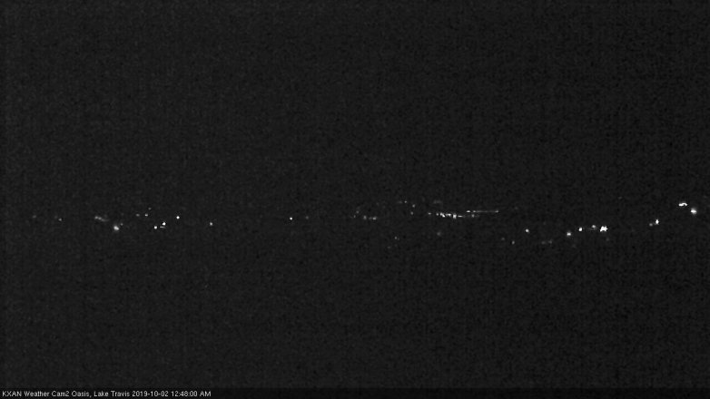 Lake Travis webcam, October 1, 2019 11:50 PM CT