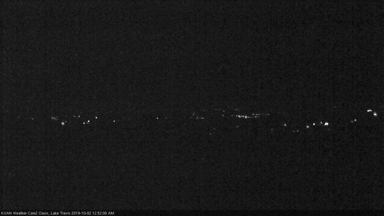 Lake Travis webcam, October 1, 2019 11:55 PM CT