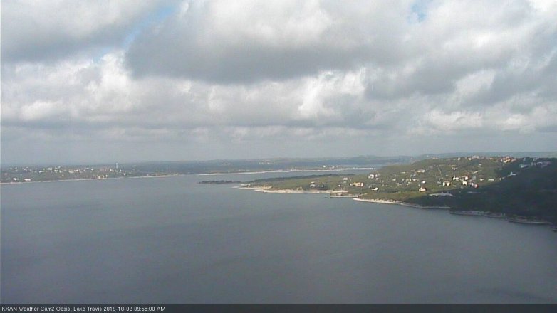 Lake Travis webcam, October 2, 2019 9:00 AM CT