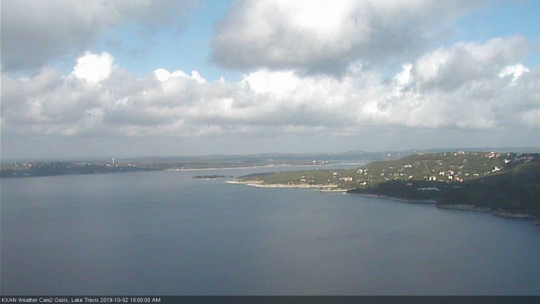 Lake Travis webcam, October 2, 2019 9:10 AM CT