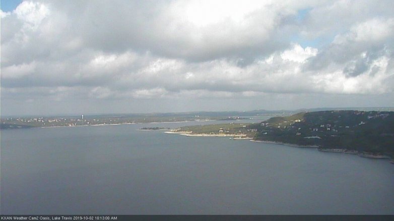 Lake Travis webcam, October 2, 2019 9:15 AM CT