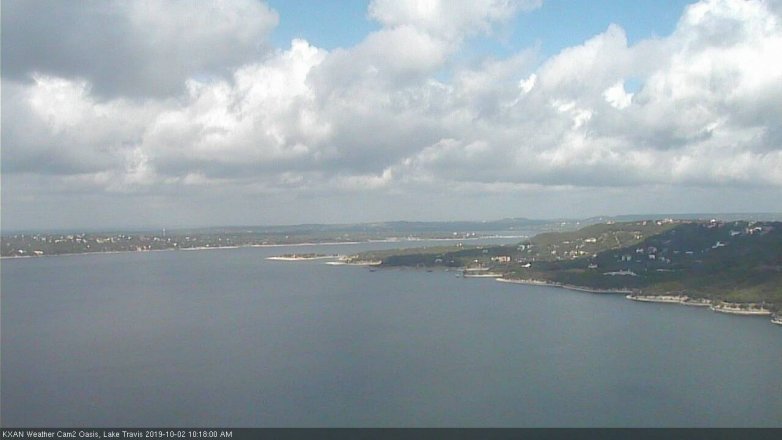 Lake Travis webcam, October 2, 2019 9:20 AM CT