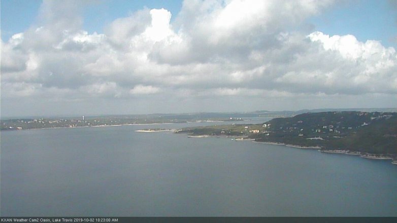 Lake Travis webcam, October 2, 2019 9:25 AM CT