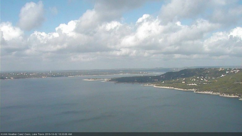 Lake Travis webcam, October 2, 2019 9:35 AM CT