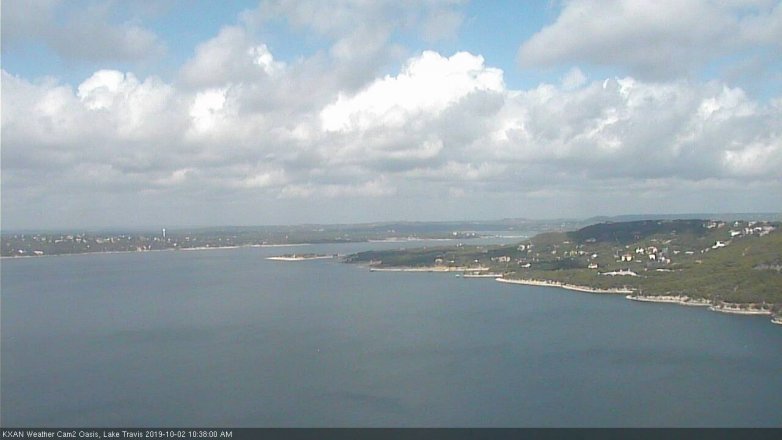 Lake Travis webcam, October 2, 2019 9:40 AM CT