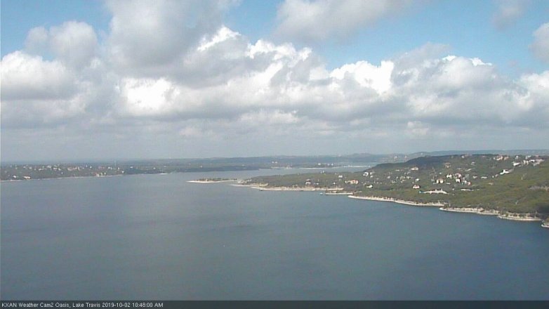 Lake Travis webcam, October 2, 2019 9:50 AM CT