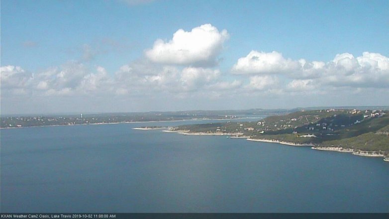 Lake Travis webcam, October 2, 2019 10:10 AM CT