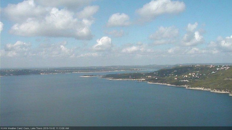 Lake Travis webcam, October 2, 2019 10:15 AM CT