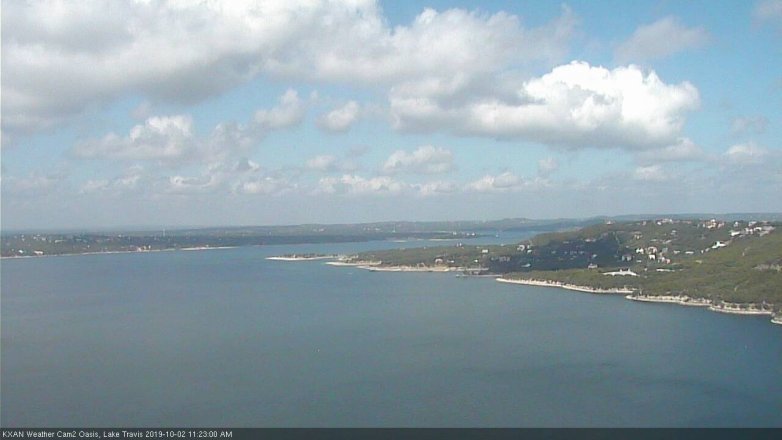 Lake Travis webcam, October 2, 2019 10:25 AM CT
