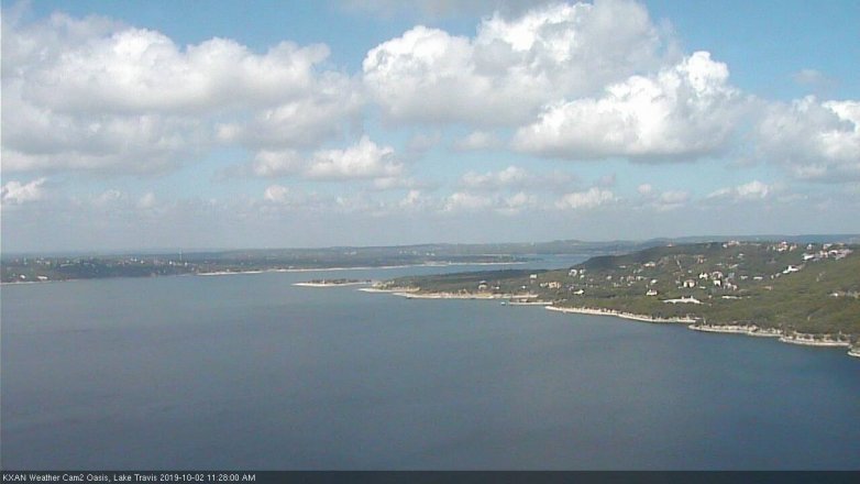 Lake Travis webcam, October 2, 2019 10:30 AM CT