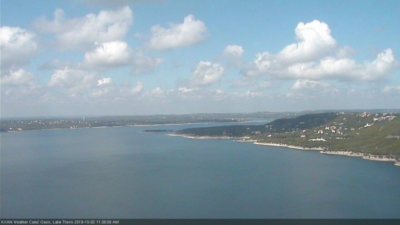 Lake Travis webcam, October 2, 2019 10:40 AM CT