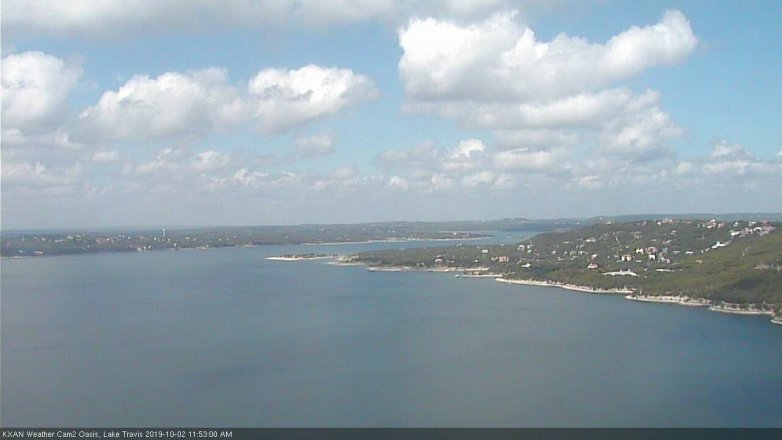 Lake Travis webcam, October 2, 2019 10:55 AM CT