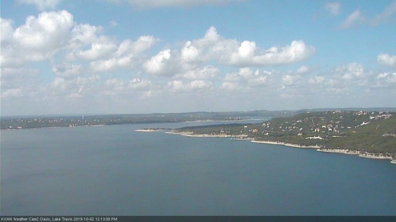Lake Travis webcam, October 2, 2019 11:15 AM CT